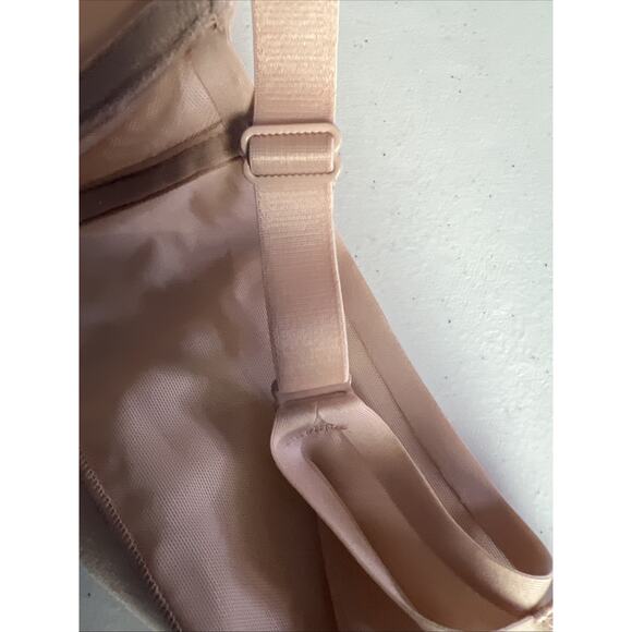 Cacique Lane Bryant 46 C Balconette lightly lined demi bra size 46C Nude - Picture 11 of 15
